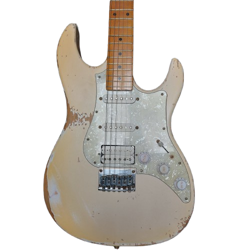 FGN Odyssey Lindy Fralin  HSS Pickups Hangover White