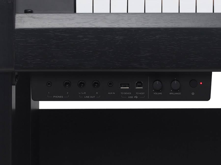 Medeli UP605 BK met houten klavier