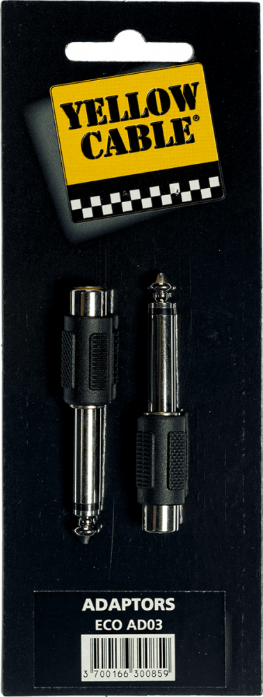 Yellow Cable AD03 Adapter RCA Female - Jack TS (2)