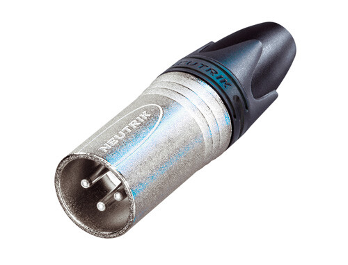 NEUTRIK NC3MXX 3pole Male Connector Silver