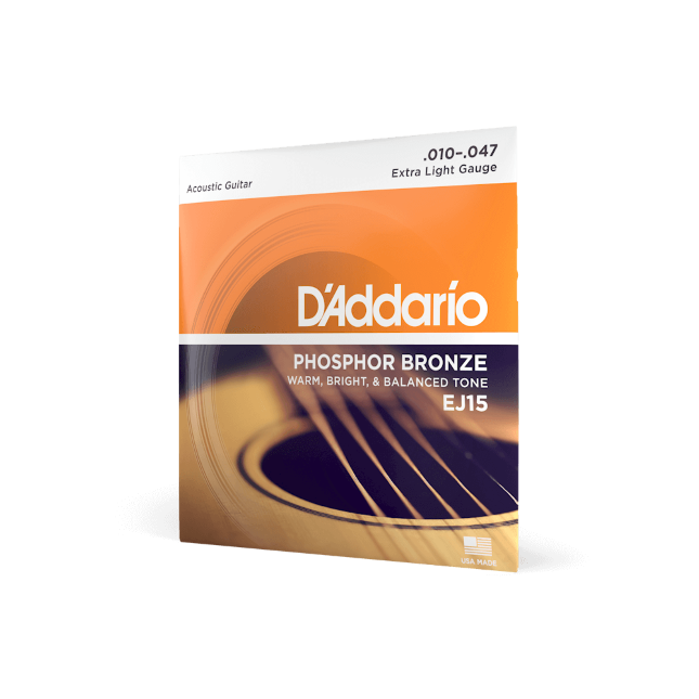 D'Addario EJ15 Phosphor Bronze 10-47
