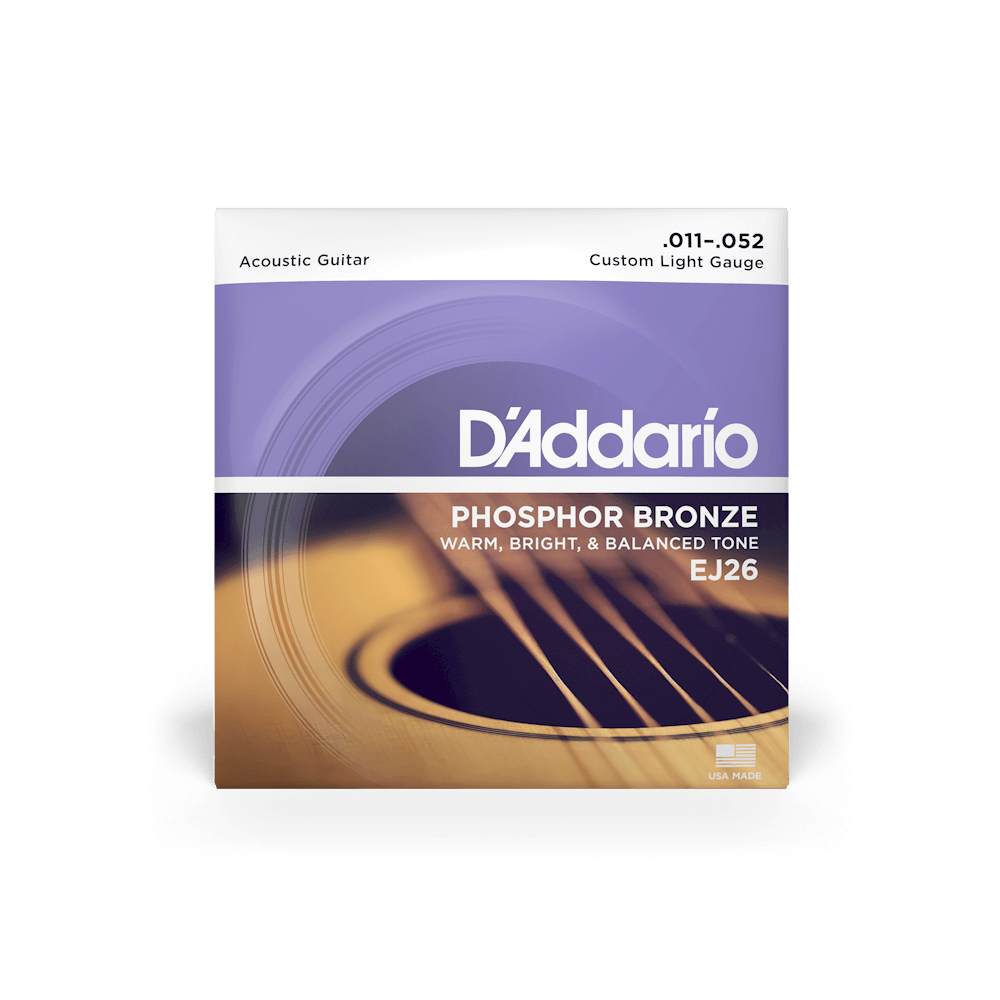 D'Addario EJ26 Phosphor Bronze 11-52