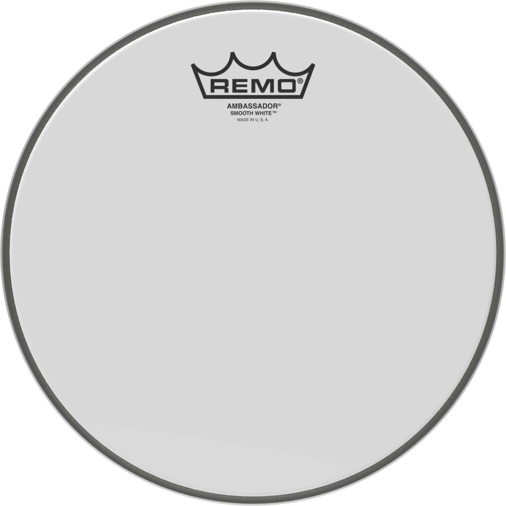 Remo Ambassador Smooth White 13" BA-0213-00