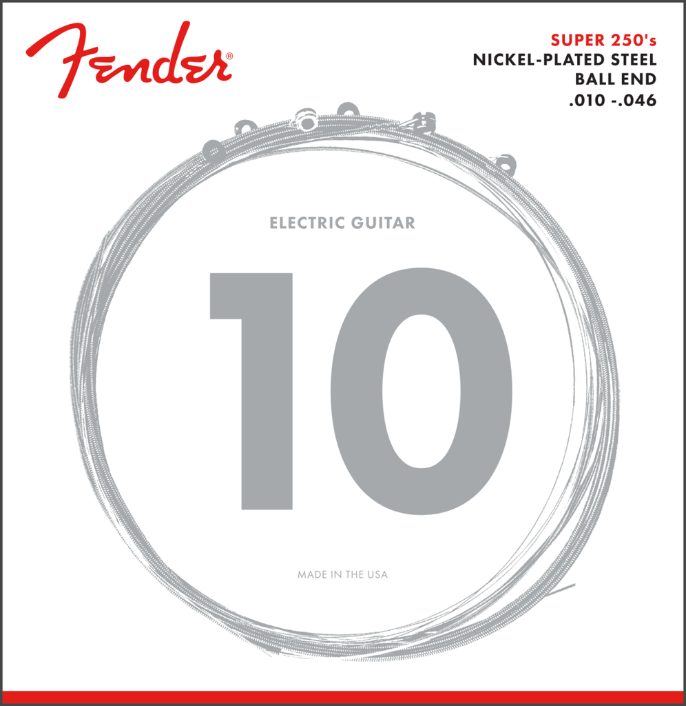 Fender Super 250 Nickel Plated Steel Ball End 10-46