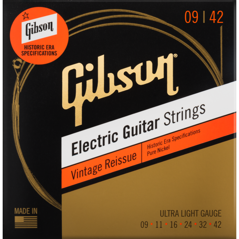 Gibson Vintage Reissue Pure Nickel 9-42 SEGVR9 