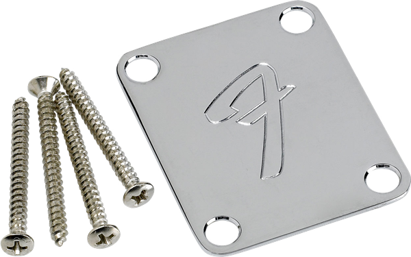 Fender 4-Bolt '70s Vintage-Style F Logo Neck Plate 
