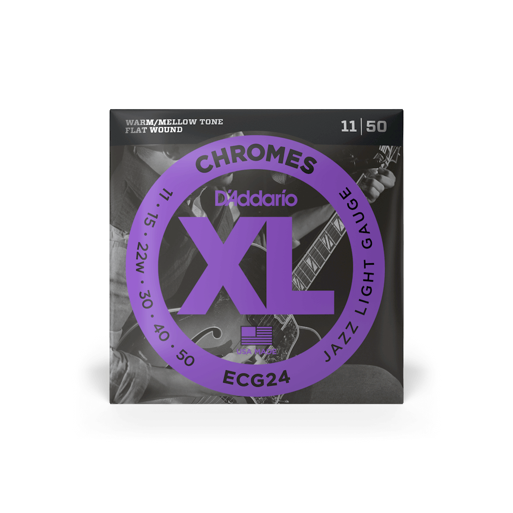 D'Addario ECG24 11-50 Chromes Flat Wound