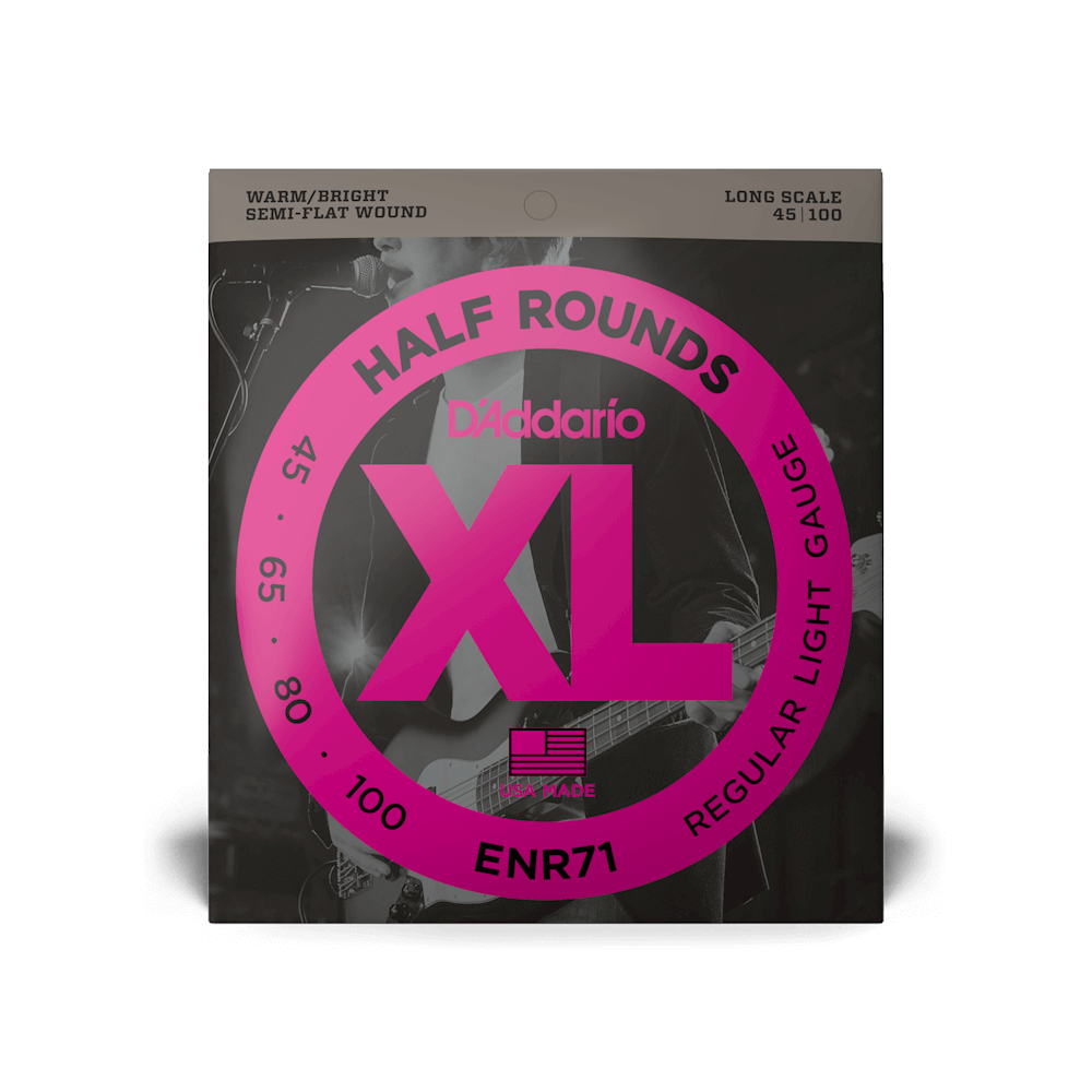 D'Addario ENR71 Semi-Flat Wound 45-100