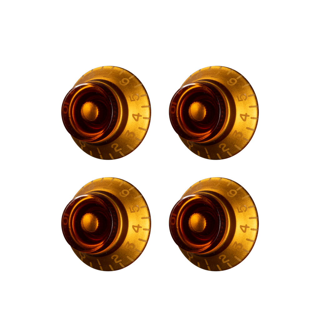 GIBSON PRHK030 Top Hat Knobs - Vint. Amber 4Pkg