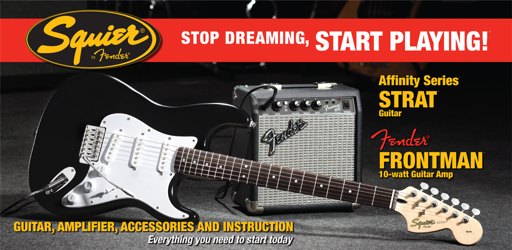 Squier Affinity Stratocaster Electric Guitar Pack With Fender Frontman 10G Amp