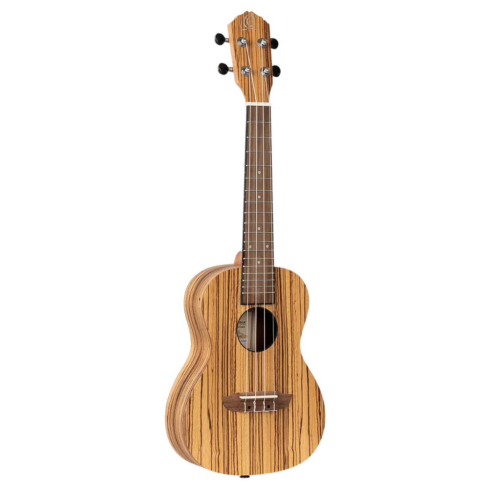 Ortega RFU11Z Concert Ukulele Zebrawood Natural