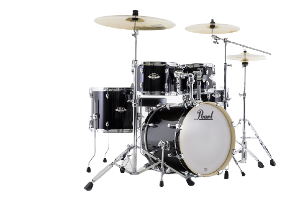 Pearl Export Jet Black EXX725SBR/C31 22-10-12-16