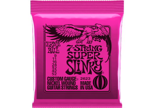 Ernie Ball 2623 Slinky Nickel 7-string 9-52 