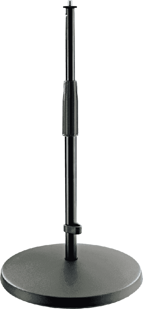 K&M 23323 Microfoonstatief Round Base Laag Zwart