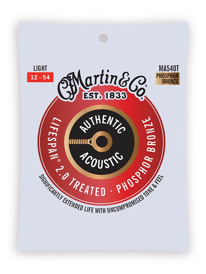 Martin MA540T Lifespan 2.0 Treated Phosphor Bronze 12-54