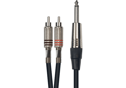 Yellow Cable 2x RCA - 6.3mm J. M. 3m