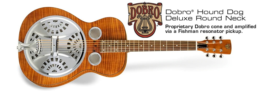 Epiphone Dobro Hound Dog Deluxe Round Neck Vintage Brown 