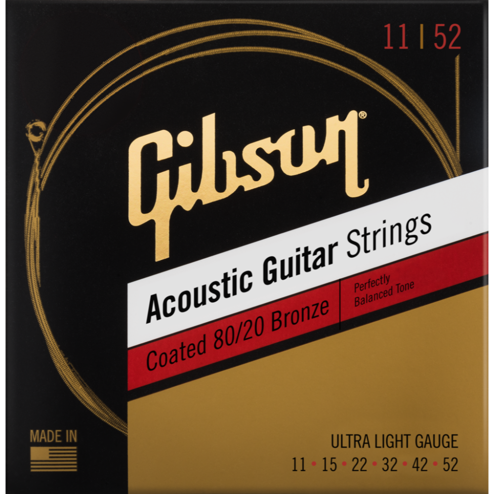 Gibson Coated 80/20 Bronze 11-52 SAG-CBRW11 