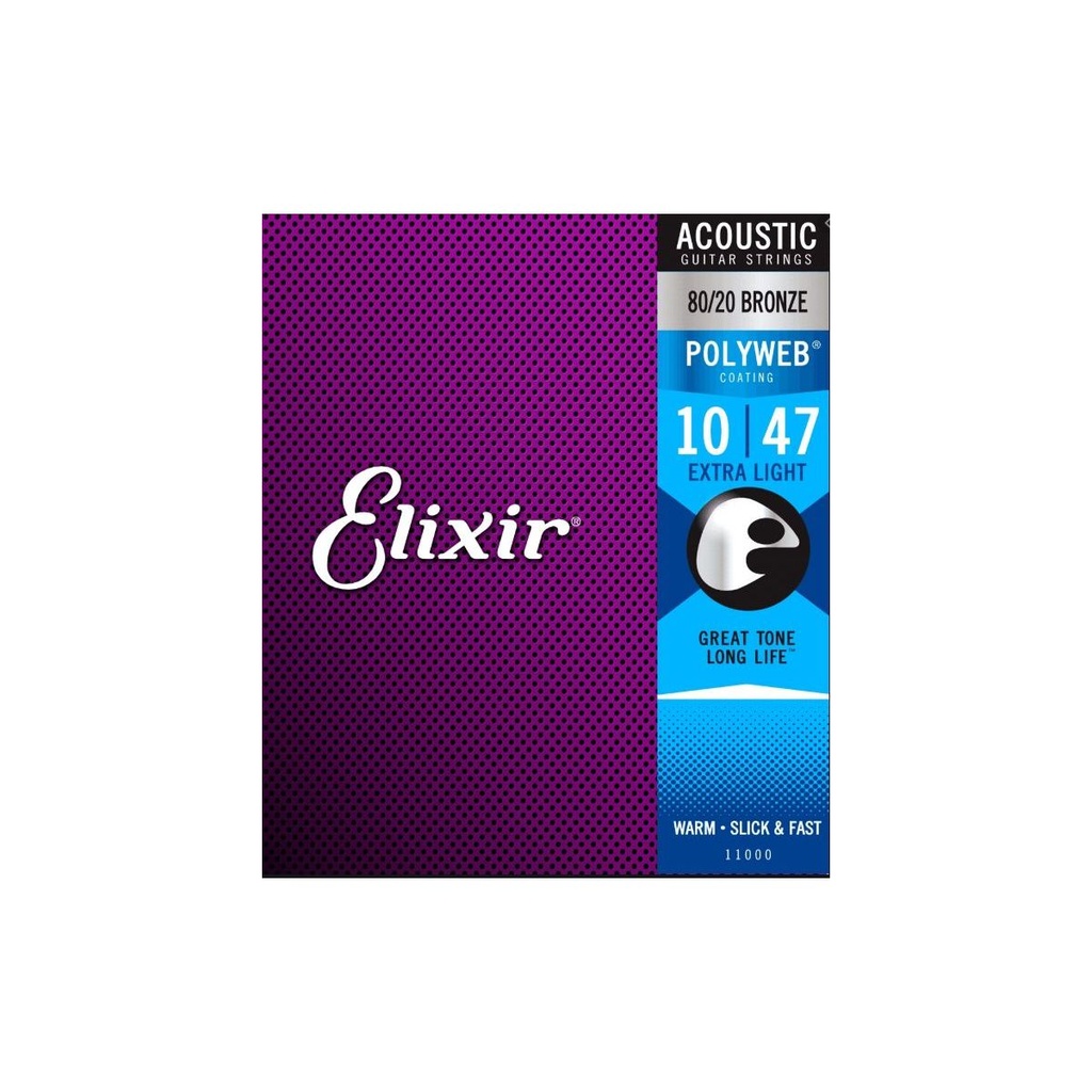 Elixir 11000 Polyweb 80/20 Bronze 10-47