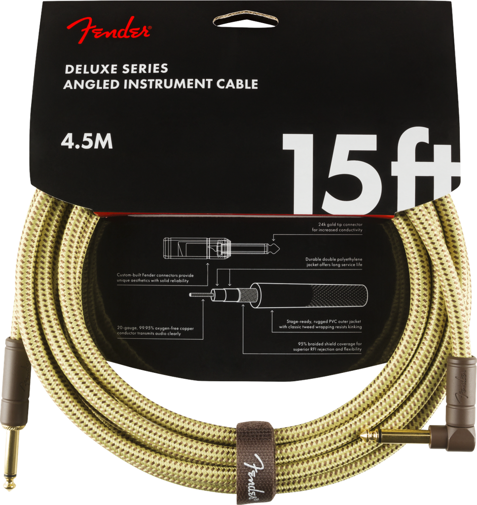 Fender Deluxe Series Tweed Instrument Cable 4.5m