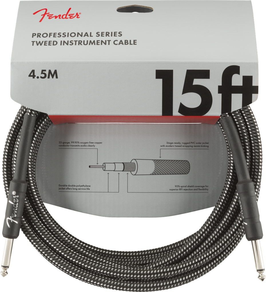 Fender Professional Series Tweed Instrument Cable 4.5m
