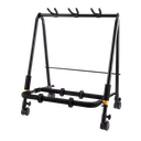 Hercules Guitar Display Rack, foldable, for three instruments, w/ casters