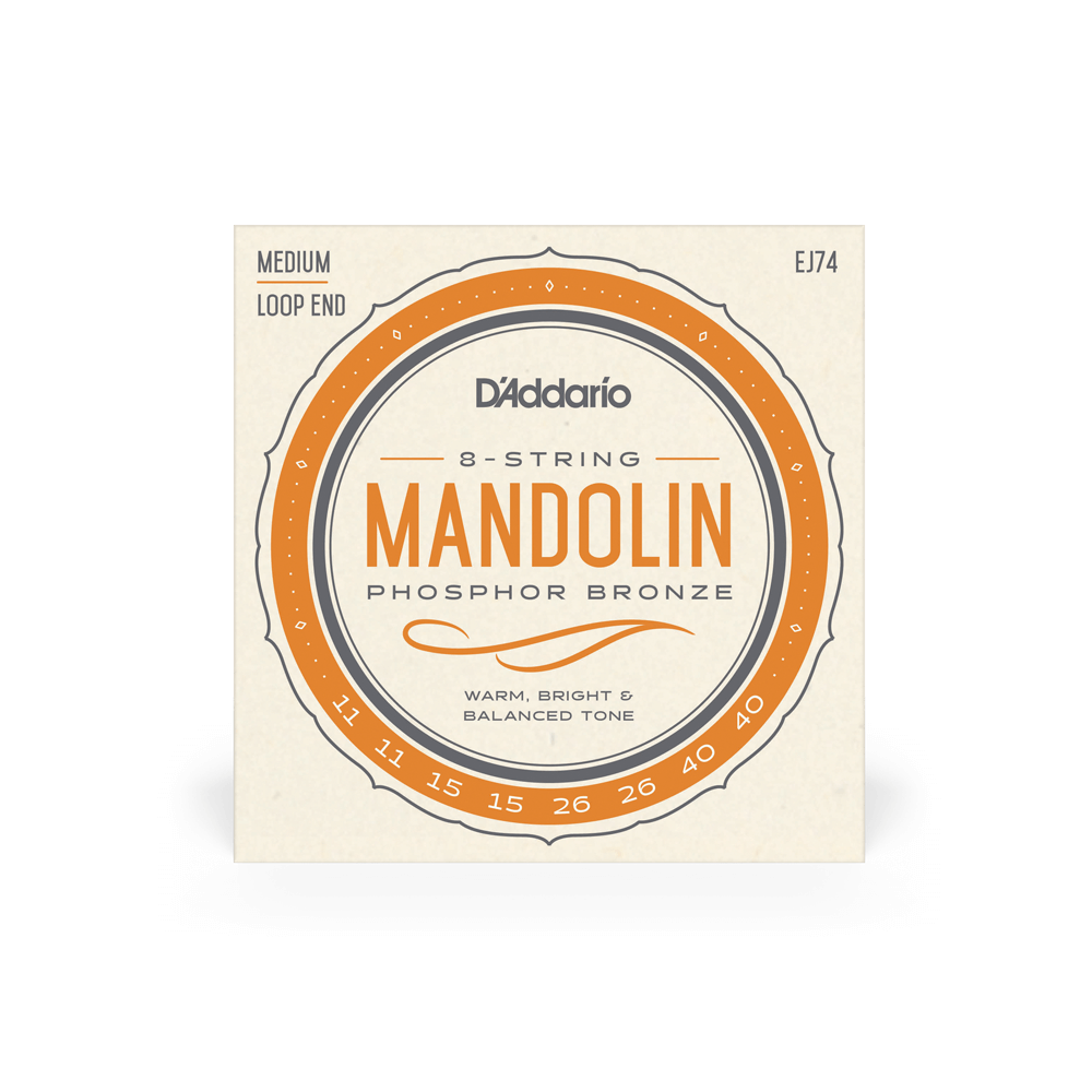 D'Addario EJ74 Mandoline Phosphor Bronze 11-40