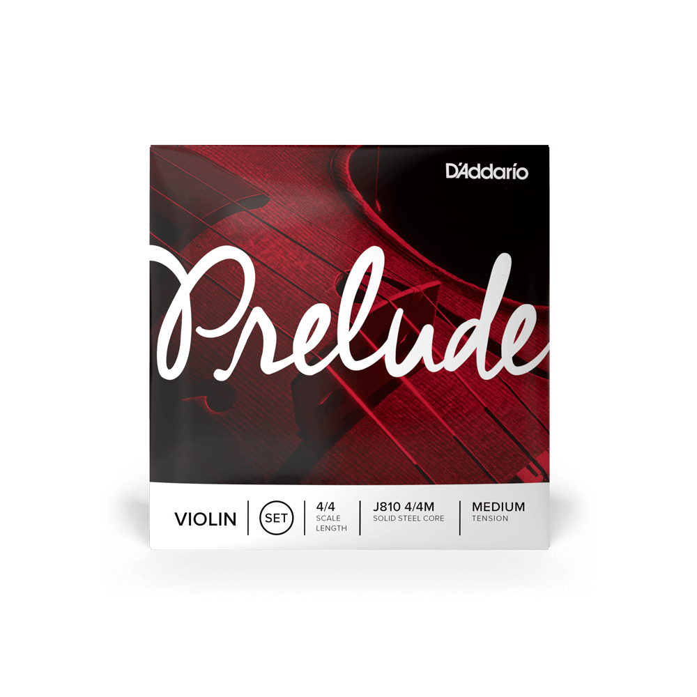 D'Addario J810 4/4 Medium Prelude Set
