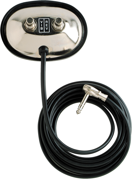 Fender 2-Button Vintage-Style Footswitch: Vibrato-Reverb (1/4" Jack)