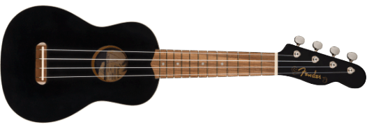 Fender Venice Soprano Uke Zwart