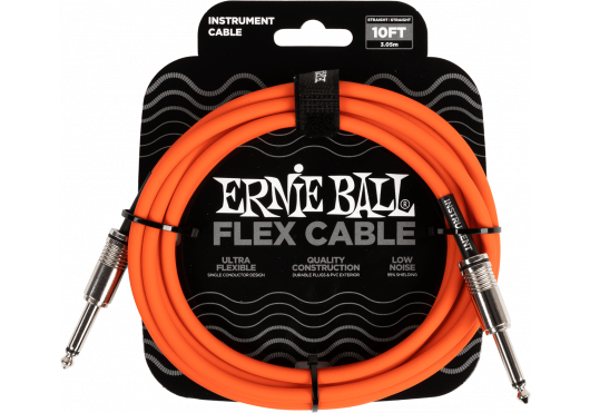 Ernie Ball 6416 Jack Mono Oranje 3m