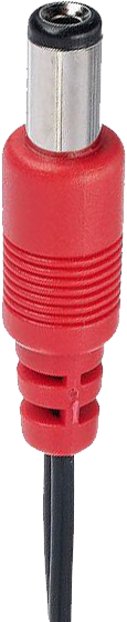Cioks 2050I Flex 2 DC Plug 50cm Positive Straight