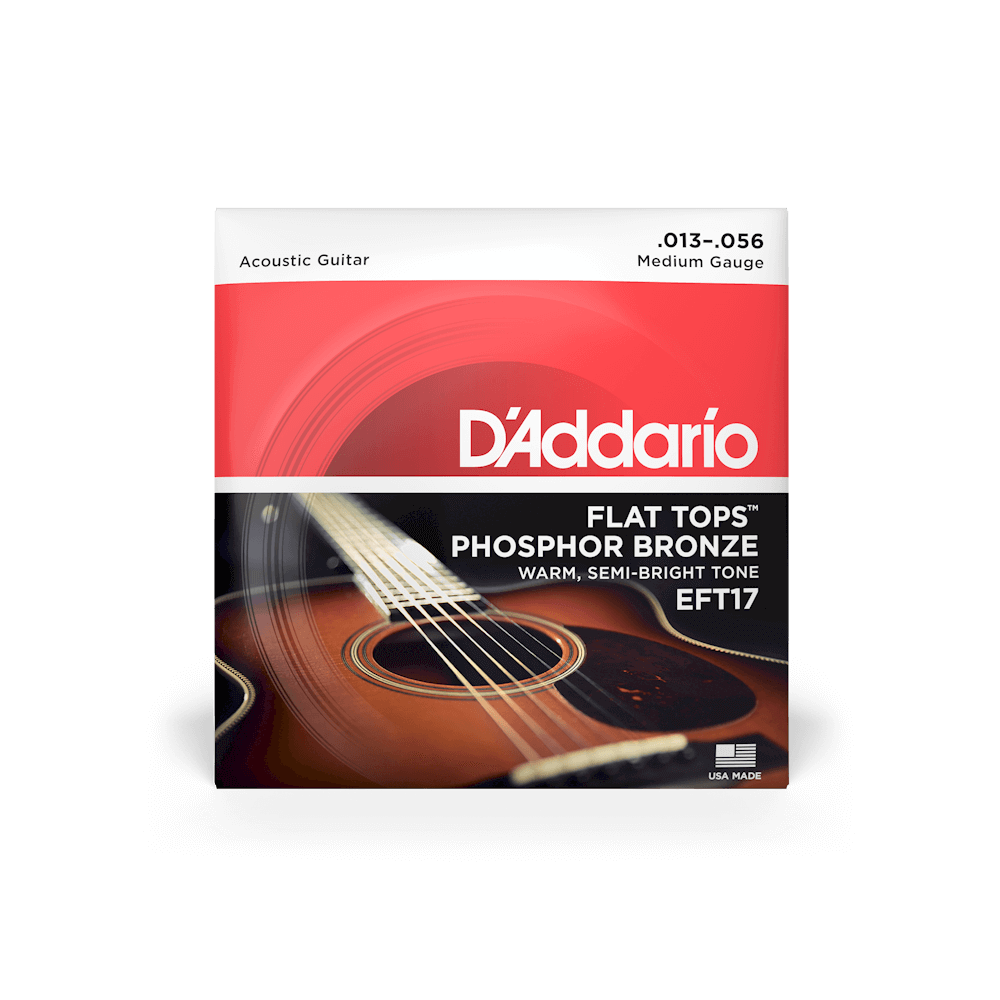 D'Addario EFT17 Flat Tops Phosphor Bronze 13-56