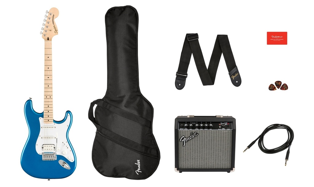 Squier Affinity Stratocaster HSS Pack MN Lake Placid Blue Starterset