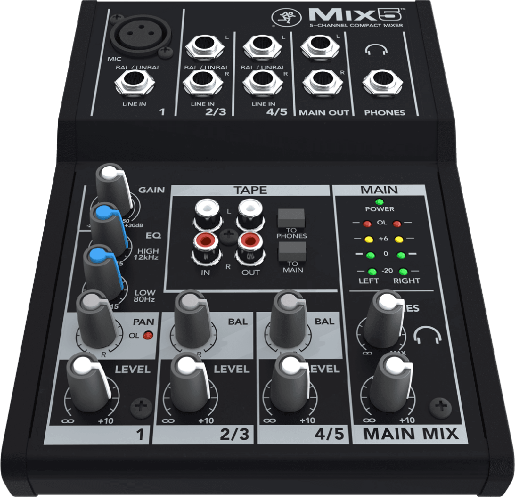Mackie MIX5 Compact 5 Kanale 8 Inputs