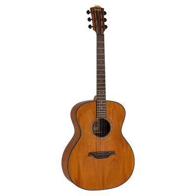 Bromo Tahoma Series auditorium guitar with solid mahogany top, amara ebony fb, natural BAT2M