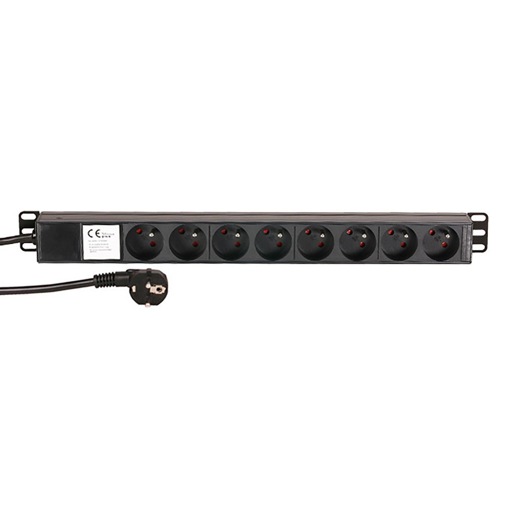 Adam Hall 87478 19" 1U Mains Power Strip