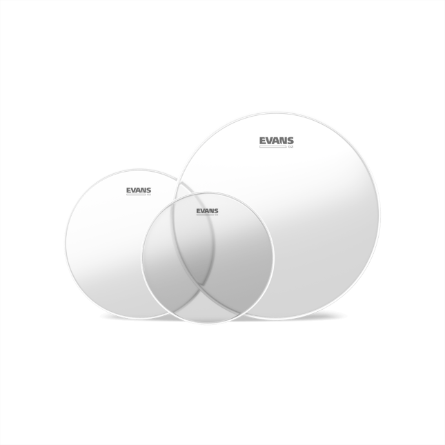 Evans ETP-G2CLR-R G2 Clear Rock Pack 10 12 16