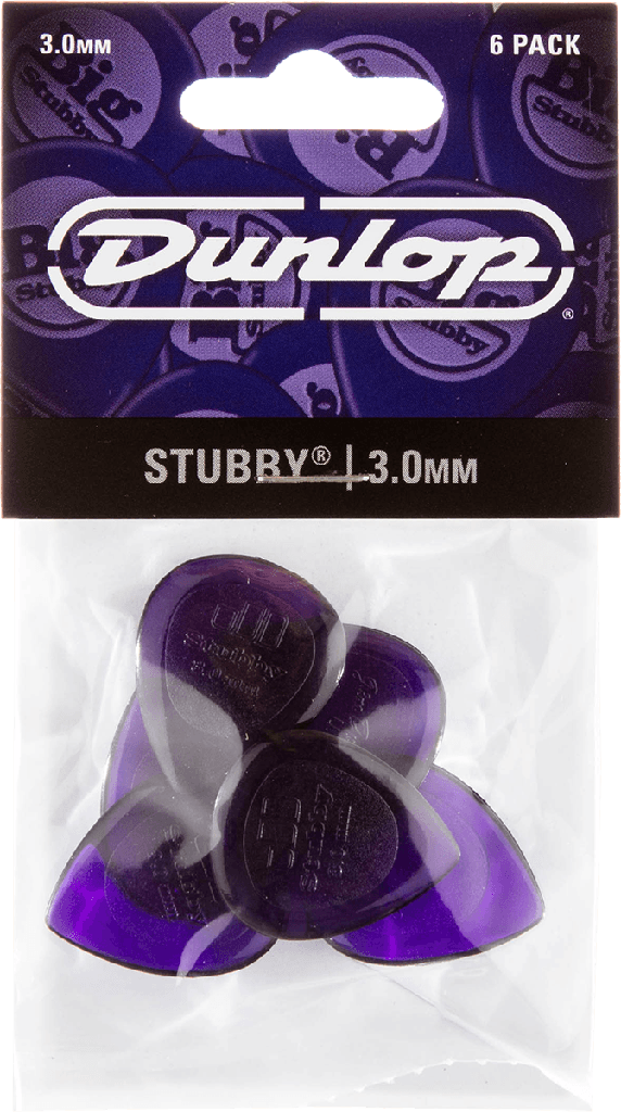 Dunlop Stubby Jazz Player's pack met 6, 3,00mm 474P300