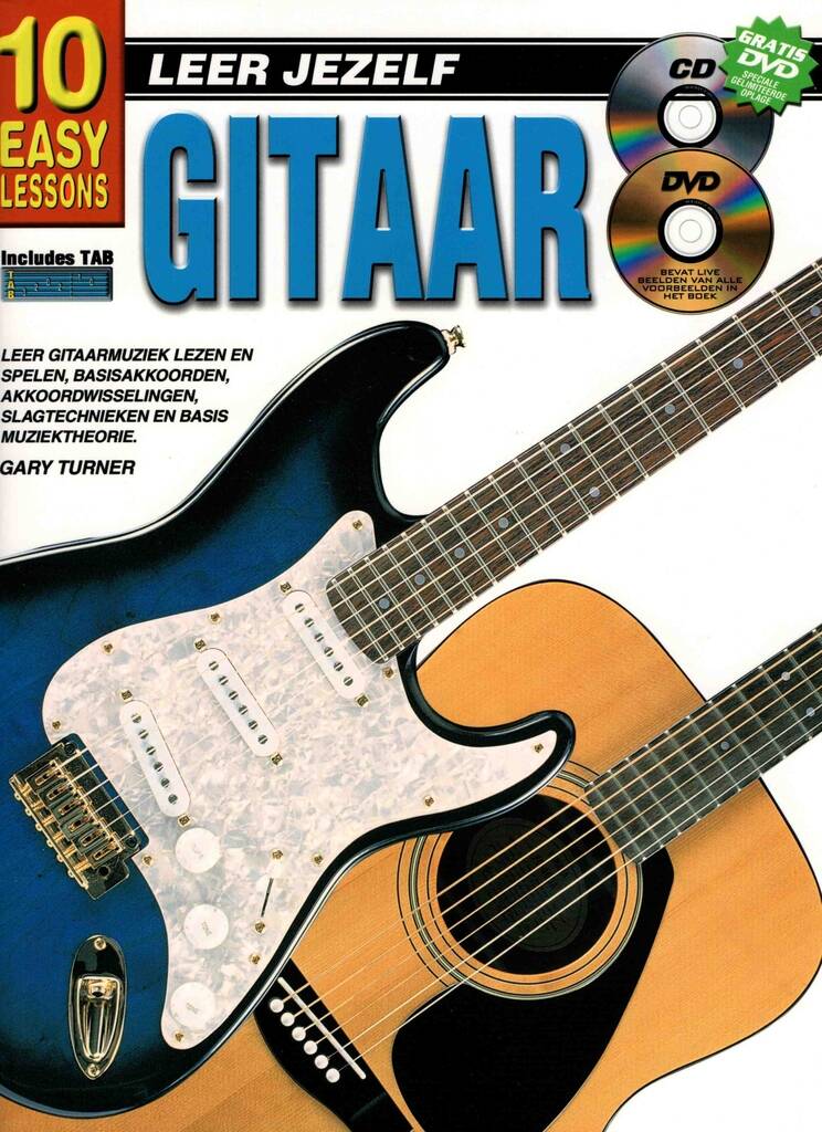10 Easy Lessons Leer Jezelf Gitaar