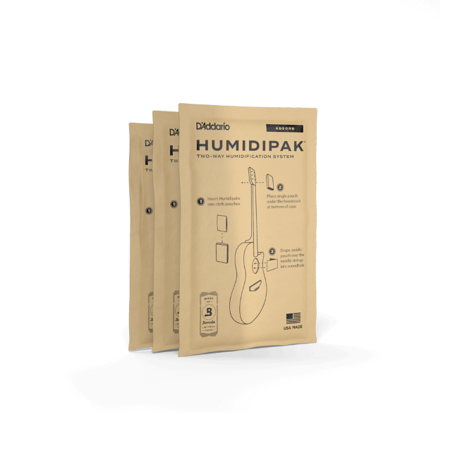 D'Addario Humidipak Absorb Replacement Packs 3-Pack PW-HPAP-03