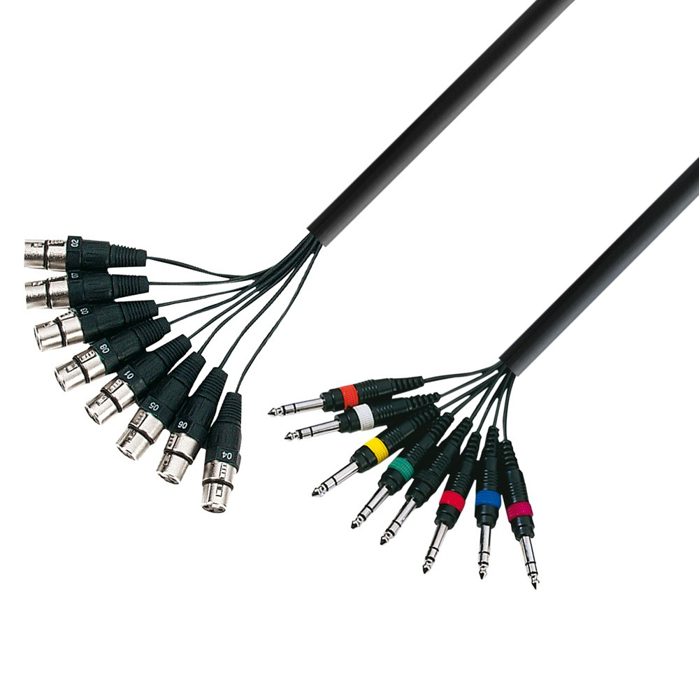 Adam Hall K3L8FV0300 8 XLR Female x 8 Jack TRS 3M