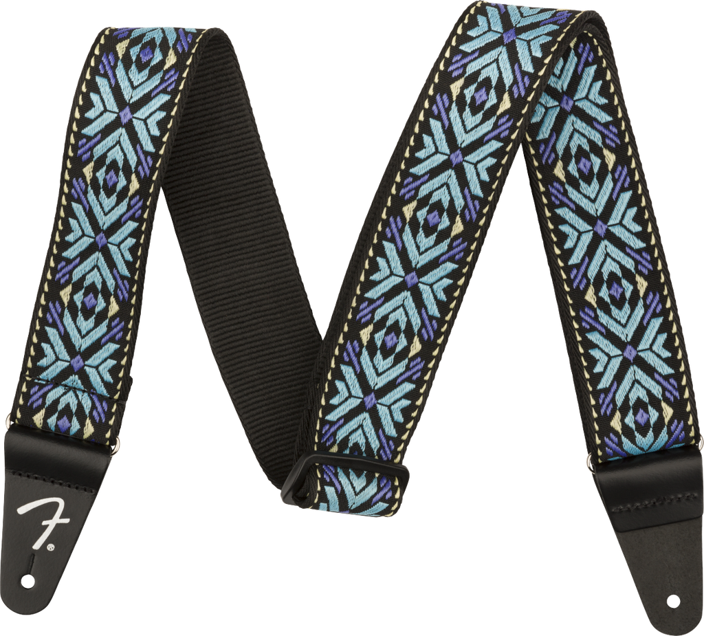 Fender Pasadena Woven Strap Blue Snowflake
