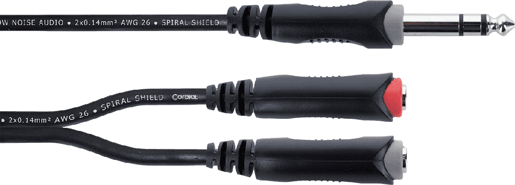 Cordial EY0.3VGG M Jack TRS - 2x F Jack