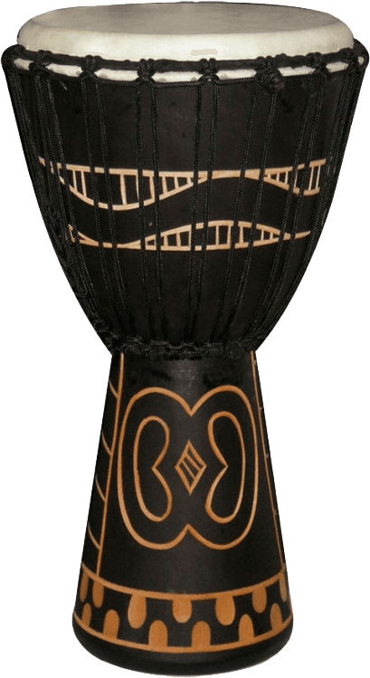 TANGA DA60-7G Djembe 12" Zwart Gehouwd