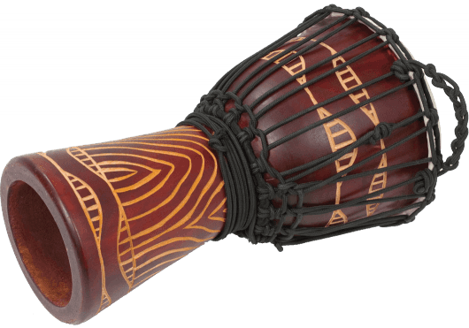 TANGA DA60-8T Djembe 12" Rood Gehouwd