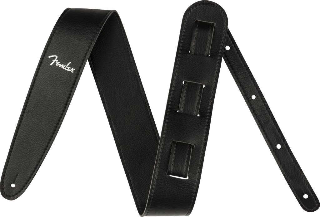 Fender Vegan Leather Strap Black 2.5" Microfiber 