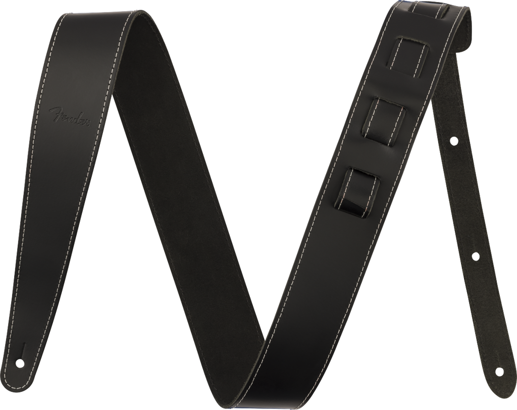 Fender Essentials Leather Strap Black