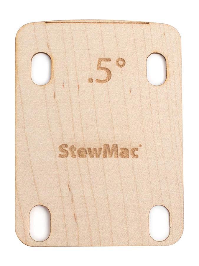 StewMac Neck Shim 0.50 Degree Electric Bolt-On Neck Guitar