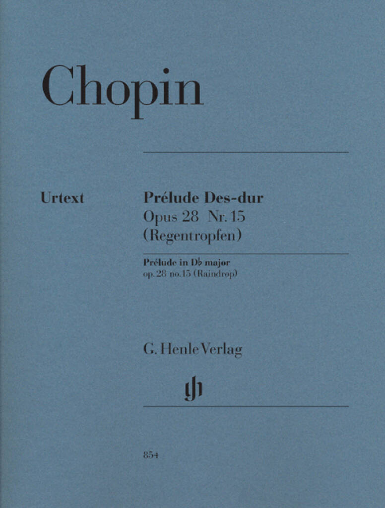 Chopin Prelude In D Flat Op.28 No.15 	HN854 	